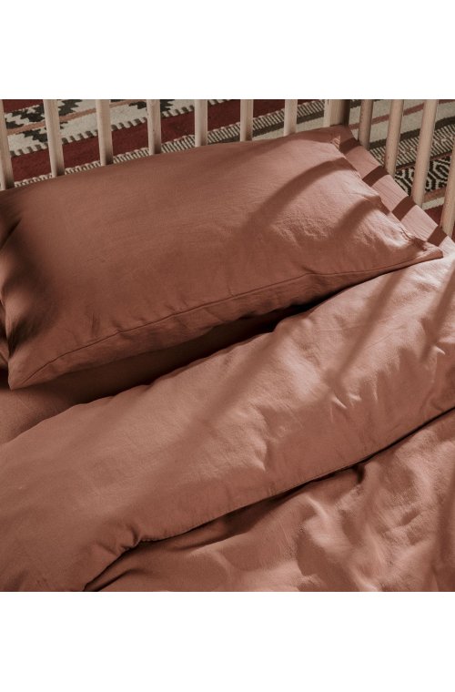 Taie d'oreiller 100% Coton Bio couleurs aux choix 60x60 - 50x70 - 40x60