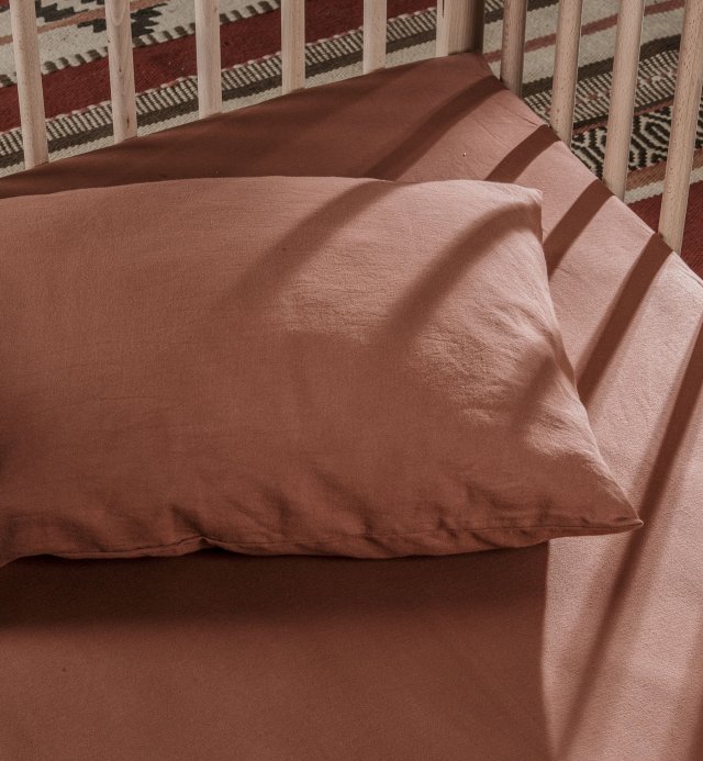 Taie d'oreiller 100% Coton Bio couleurs aux choix 60x60 - 50x70 - 40x60