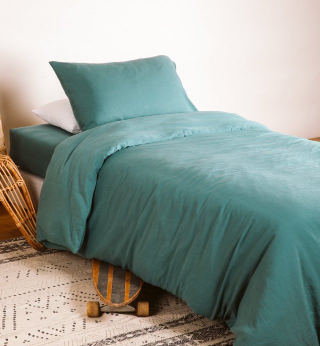 Funda de almohada 100% algodón orgánico, colores a elegir 60x60 - 50x70 - 40x60