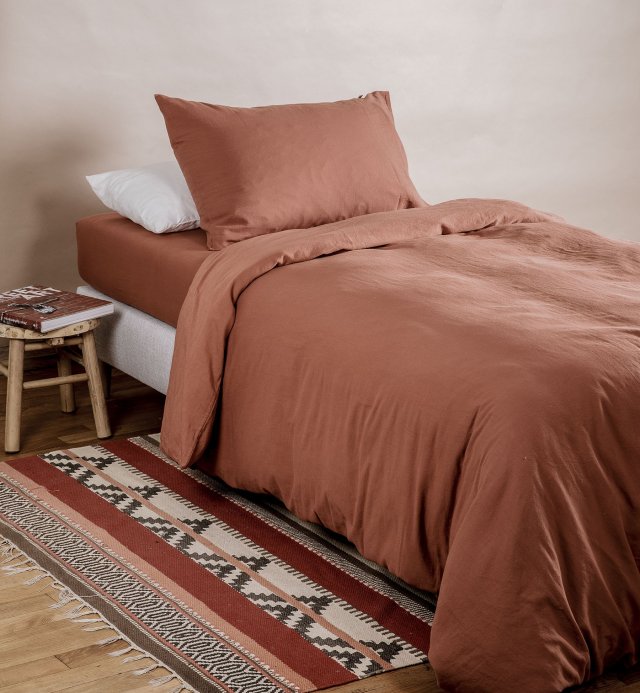 Pillowcase 100% Organic Cotton choice of colors 60x60 - 50x70 - 40x60