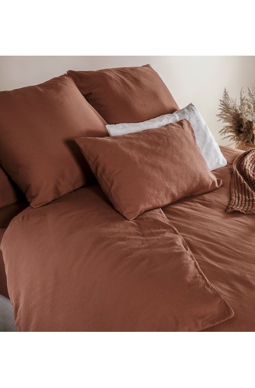 Taie d'oreiller 100% Coton Bio couleurs aux choix 60x60 - 50x70 - 40x60