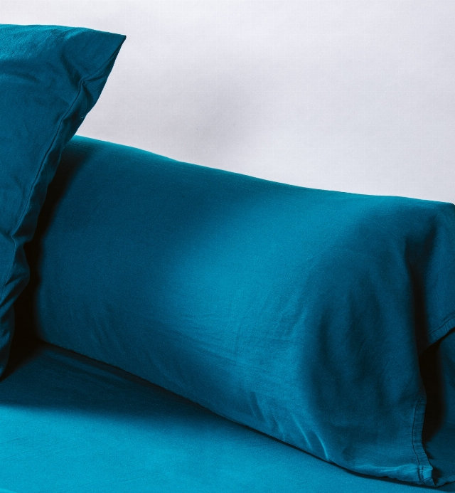 Copricuscino lungo in 100% cotone biologico in diversi colori 40x90 - 40x140 - 40x160