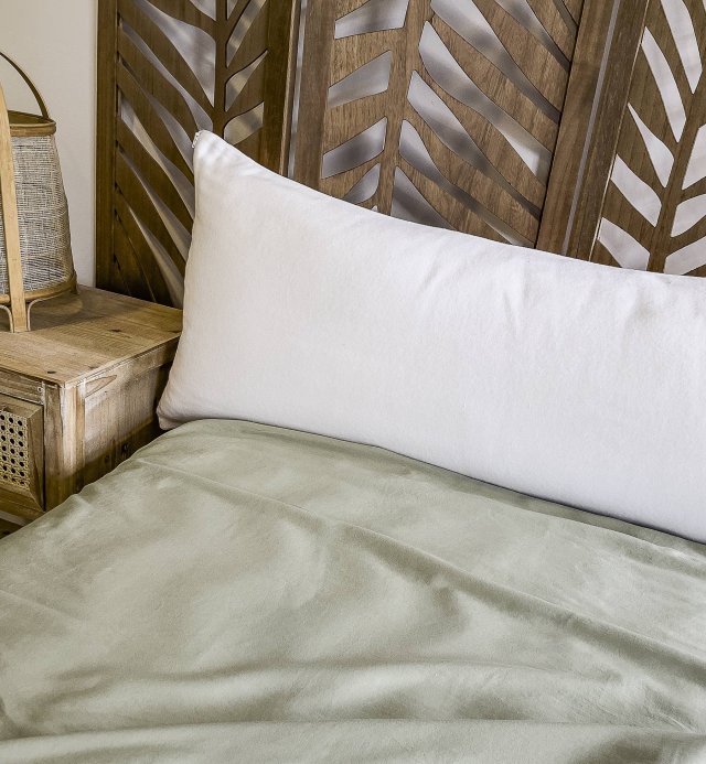Funda de almohada o protector de almohada - 40x60 50x70 60x60cm - franela 100% algodón orgánico
