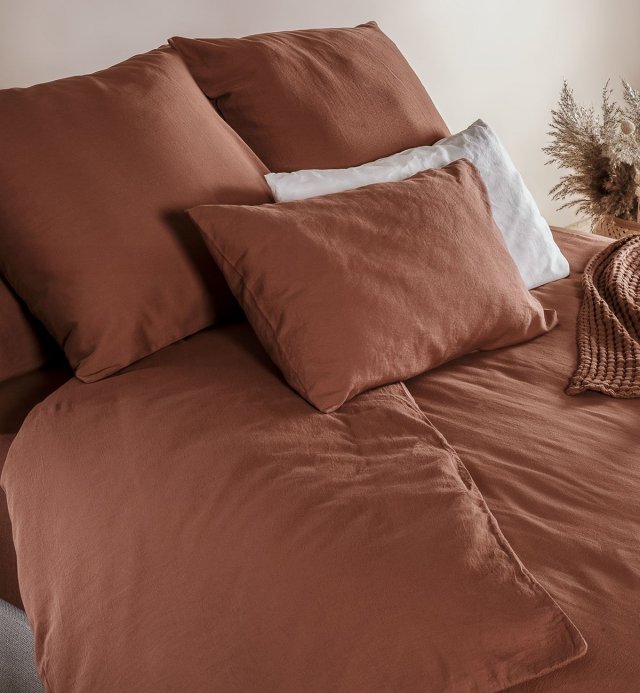 Copricuscino lungo in 100% cotone biologico in diversi colori 40x90 - 40x140 - 40x160