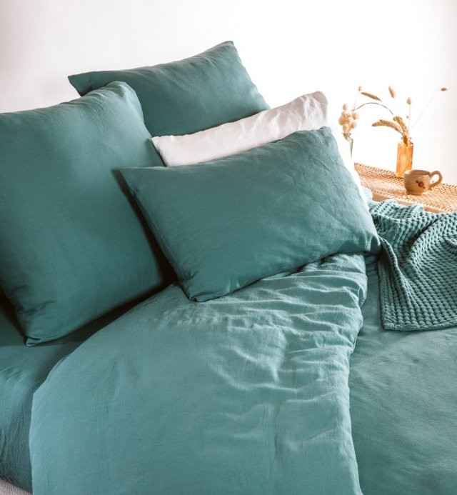 Funda de almohada de algodón 100% orgánico en varios colores 40x90 - 40x140 - 40x160