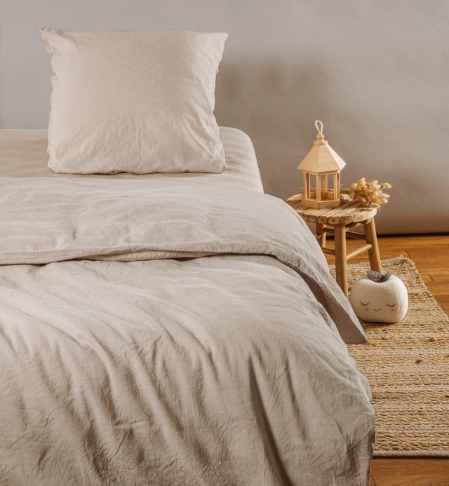 Children's bed sheet - satin Organic Cotton - 90x190cm - 90x00cm - 4 colors
