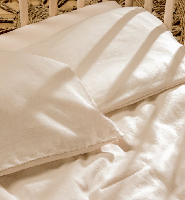 Copripiumino liscio per bambini - 100% cotone organico 100x140cm - 75x120cm - 140x150cm