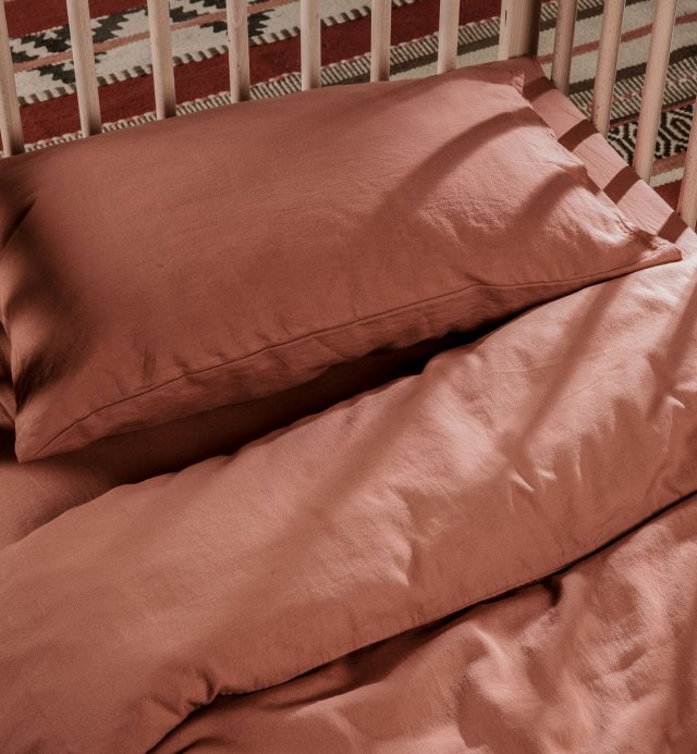 Housse de couette pour bébé unie - 100% Coton Bio 100x140cm - 75x120cm - 140x150cm