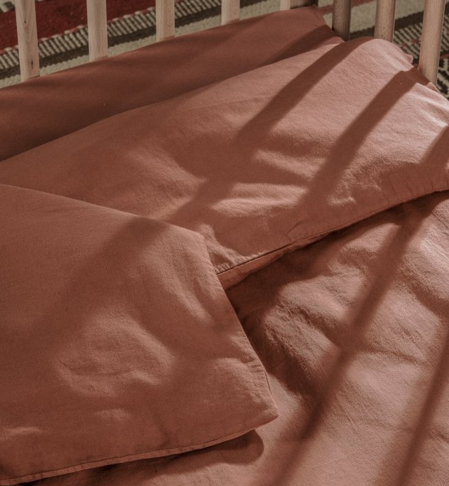 Housse de couette pour bébé unie - 100% Coton Bio 100x140cm - 75x120cm - 140x150cm