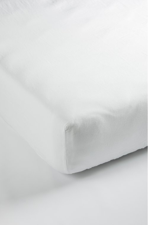 Drap housse Coton Bio lit adulte bonnet 25cm certifié GOTS 80x200 140x190 140x200 160x200 180x200