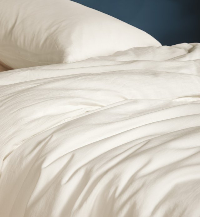 Copripiumino 100% cotone biologico 140x200cm certificato GOTS 80 thread count