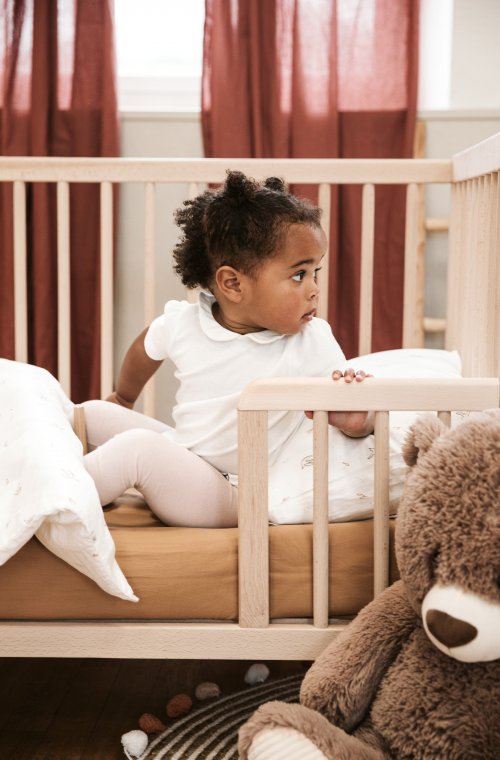 Gitterbett Baby evolutiv 70x140cm aus Massivholz hergestellt in Spanien - PEFC-zertifiziert