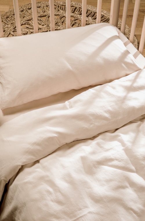 Pillowcase 100% Organic Cotton choice of colors 60x60 - 50x70 - 40x60
