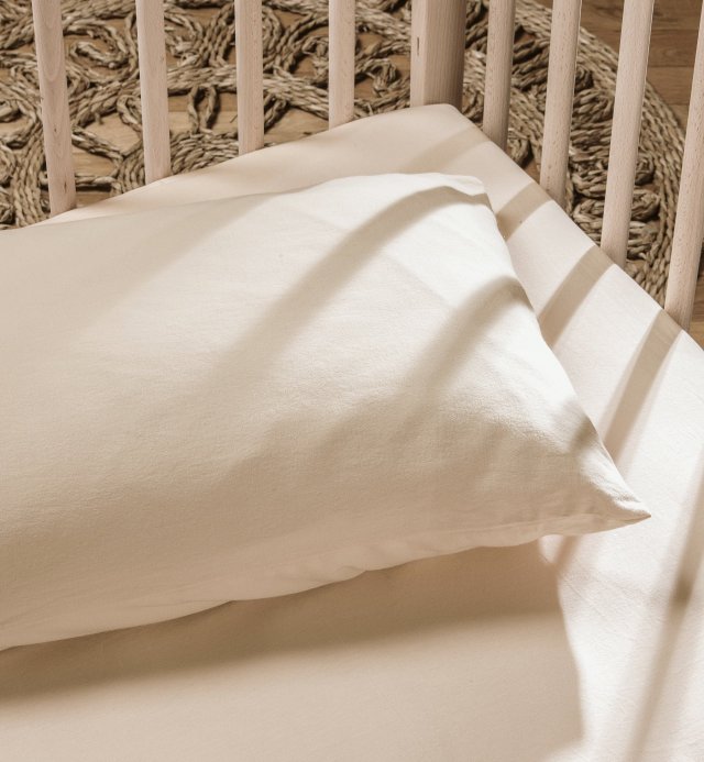 100% biologisch katoenen kussensloop, keuze uit kleuren 60x60 - 50x70 - 40x60