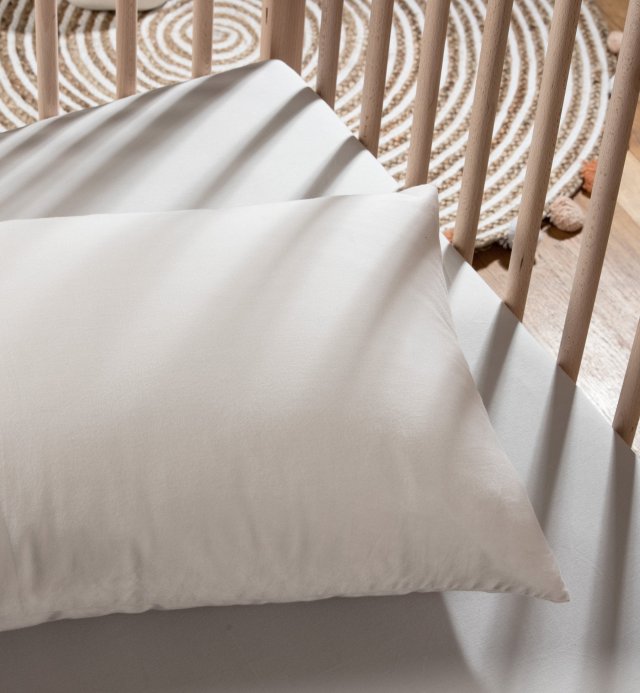 Funda de almohada 100% algodón orgánico, colores a elegir 60x60 - 50x70 - 40x60