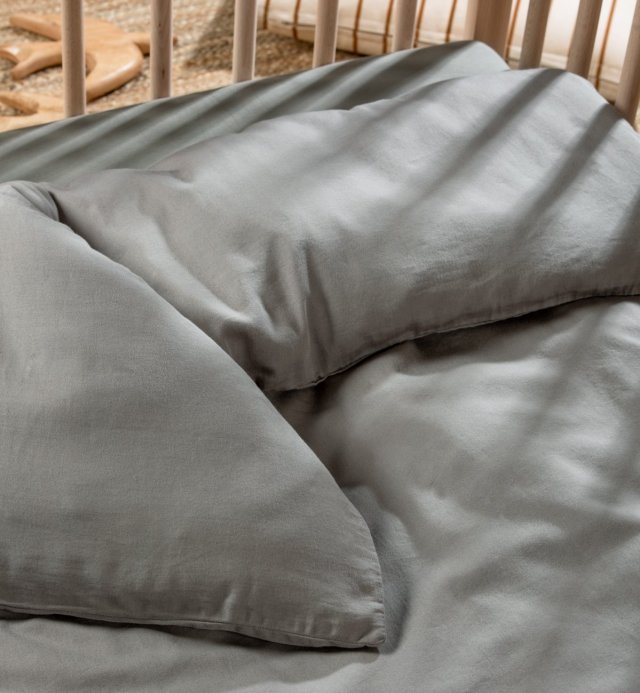 Copripiumino liscio per bambini - 100% cotone organico 100x140cm - 75x120cm - 140x150cm