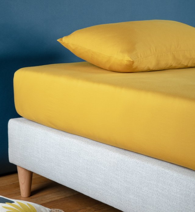Spannbettlaken aus GOTS-zertifizierter Bio-Baumwolle für Kinder, Mütze 17cm bis 25cm -90x190cm - 90x200cm - 80x160cm 90x140cm