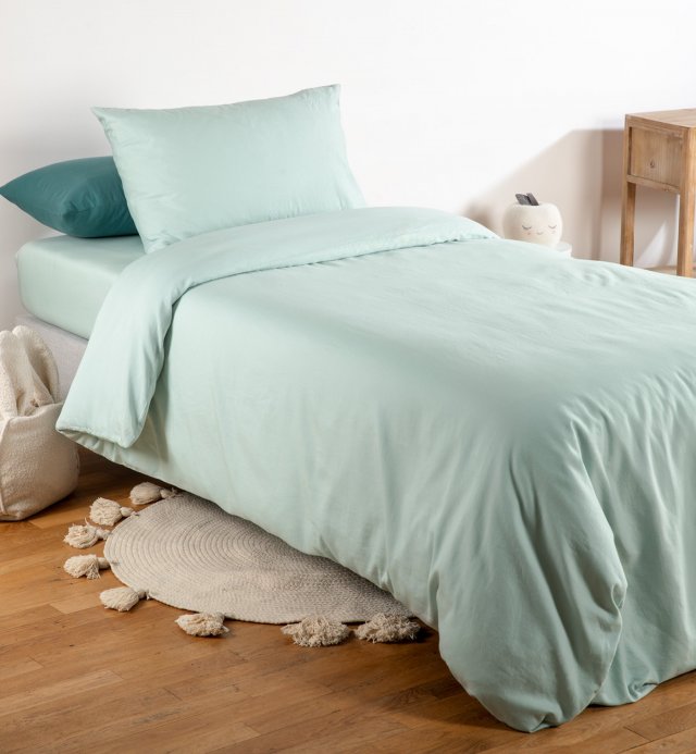 Drap housse Coton Bio enfant certifié GOTS bonnet 17cm à 25cm -90x190cm - 90x200cm - 80x160cm 90x140cm