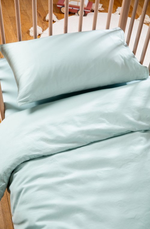 Pillowcase 100% Organic Cotton choice of colors 60x60 - 50x70 - 40x60