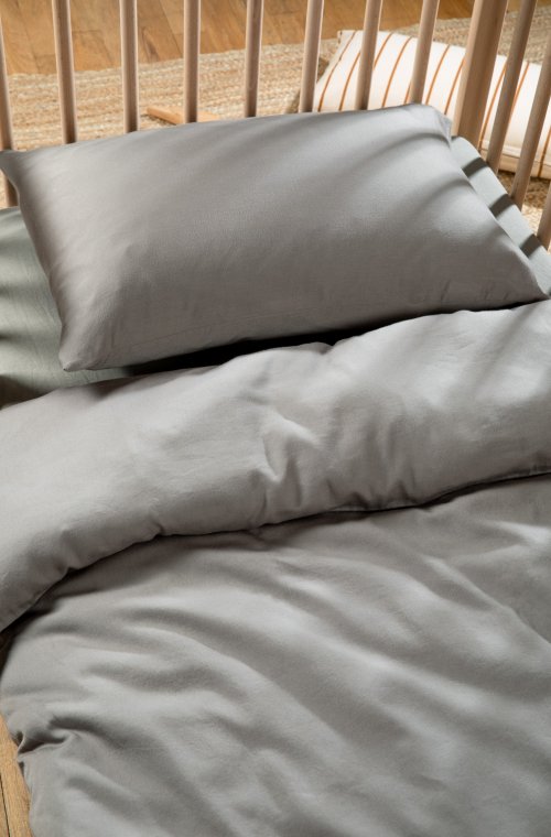 Pillowcase 100% Organic Cotton choice of colors 60x60 - 50x70 - 40x60