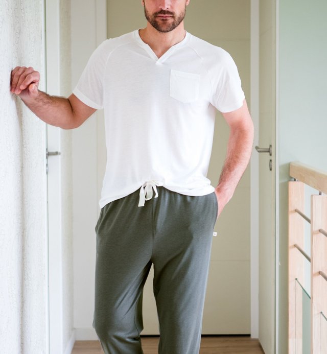 Pyjamatop van Biologisch Katoen en TENCEL™ Sonora voor mannen