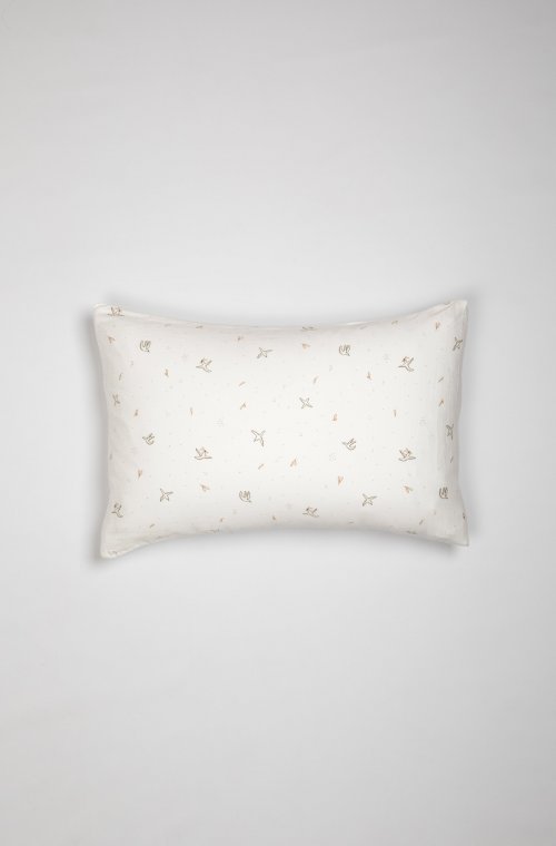 Biologisch katoenen kussensloop met l'envolée design 60x60 - 50x70 - 40x60