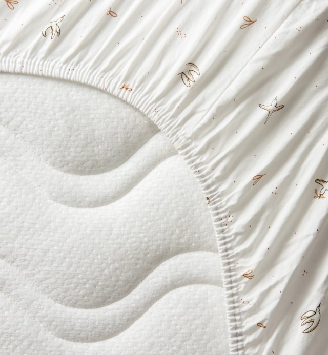 Lençol para cama de criança, motivo pássaro l'envolée em 100% algodão orgânico certificado GOTS 90x190cm 90x200cm