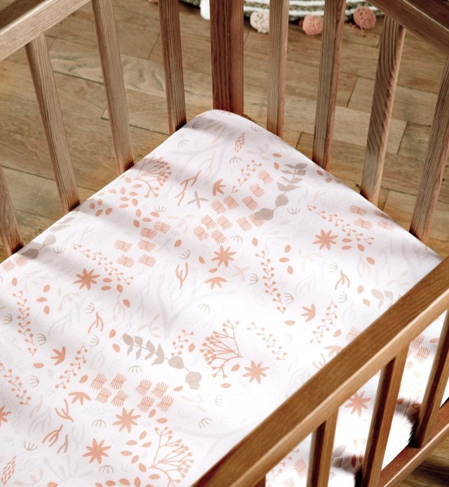 Drap housse Coton Bio Berceau Yukari douceur 50x83