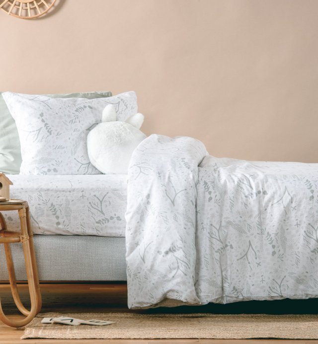 Federa in cotone biologico con motivo Yukari douceur 60x60 - 50x70 - 40x60