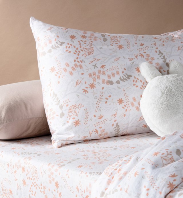 Federa in cotone biologico con motivo Yukari douceur 60x60 - 50x70 - 40x60