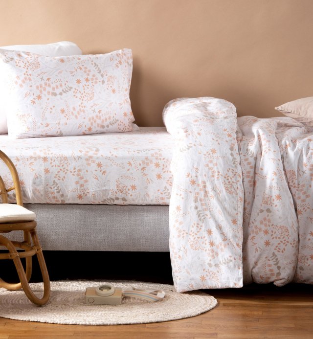 Federa in cotone biologico con motivo Yukari douceur 60x60 - 50x70 - 40x60