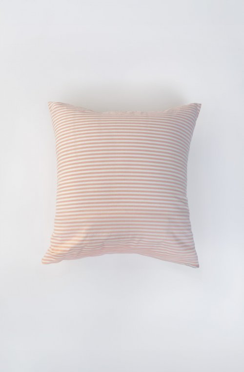 Federa a righe in percalle di cotone organico dimensioni 60x60cm 50x70cm 40x60cm
