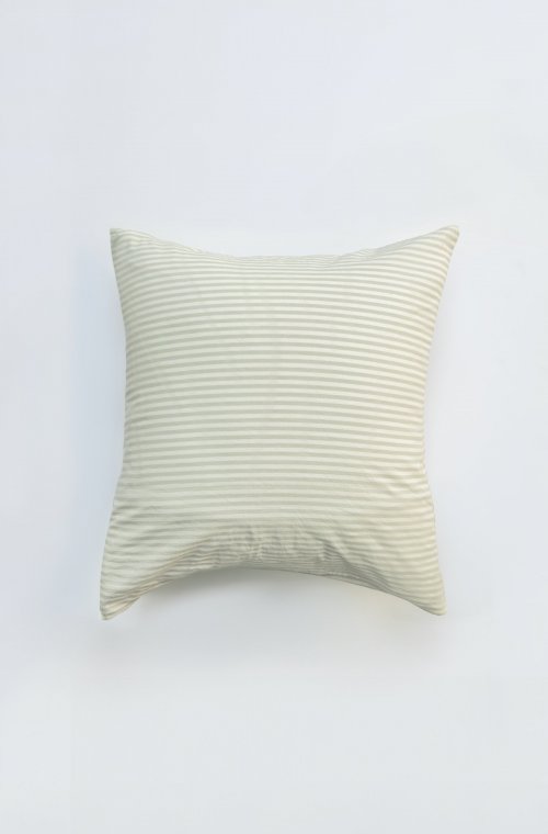 Taie d'oreiller Percale de Coton Bio rayé taille 60x60cm 50x70cm 40x60cm