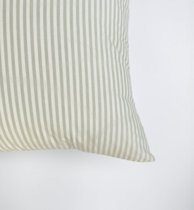 Federa a righe in percalle di cotone organico dimensioni 60x60cm 50x70cm 40x60cm