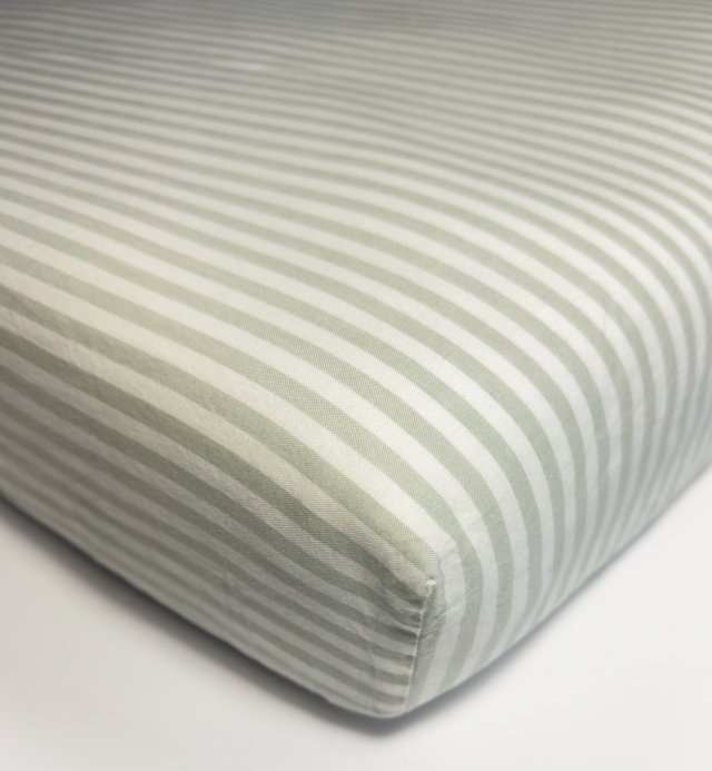Colección de ropa de cama infantil Percale de Coton estampado de rayas bio