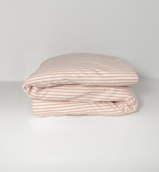 Funda Nórdica cama 90 - Algodón orgánico - Percal a Rayas