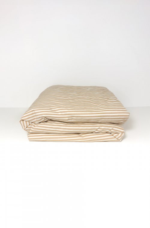 Bettdeckenbezug Baby Perkal aus Bio-Baumwolle gestreift 75x120cm oder 100x140cm