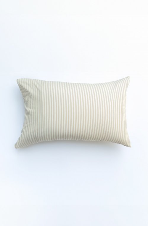 Biologisch Katoenen Percale gestreepte kussensloop maat 60x60cm 50x70cm 40x60cm