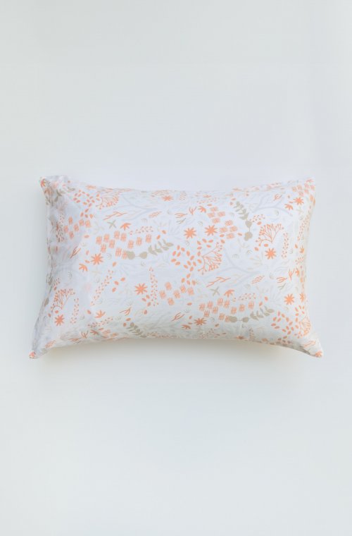 Fronha de almofada em algodão orgânico com padrão Yukari douceur 60x60 - 50x70 - 40x60