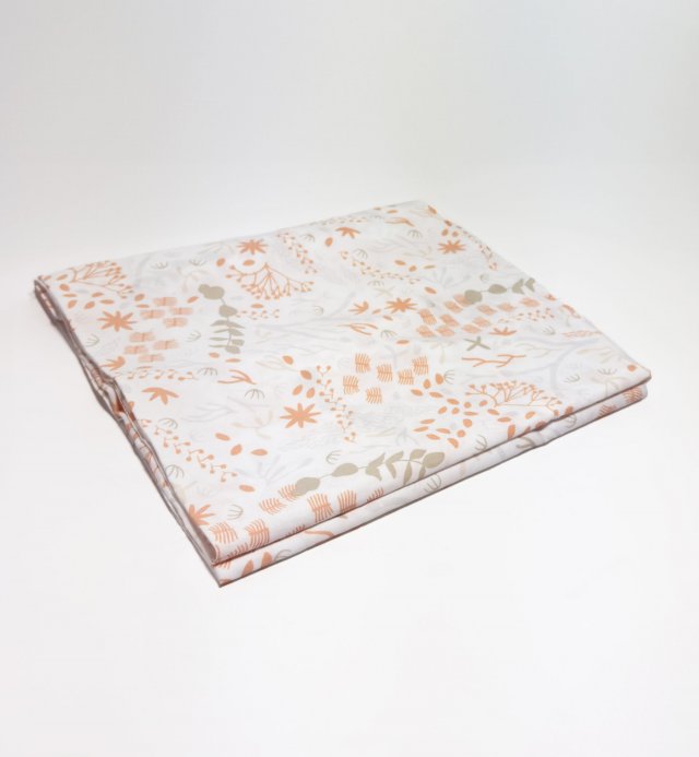 Sábana encimera estampada Yukari - Algodón orgánico - 120x180 cm