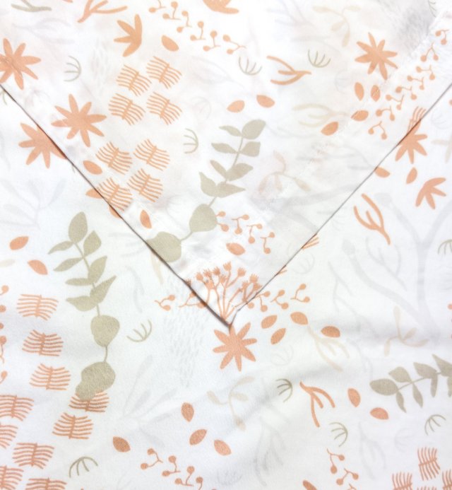 Yukari douceur Lenzuolo bianco per neonati - Cotone organico - 120x180 cm