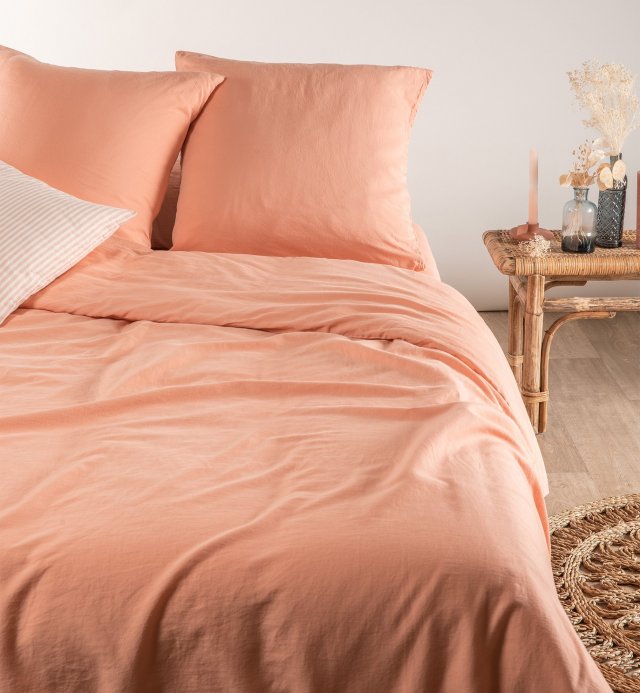 Capa de edredão Cama de criança -1 pessoa - cetim Algodão orgânico - 140X200cm - 7 cores