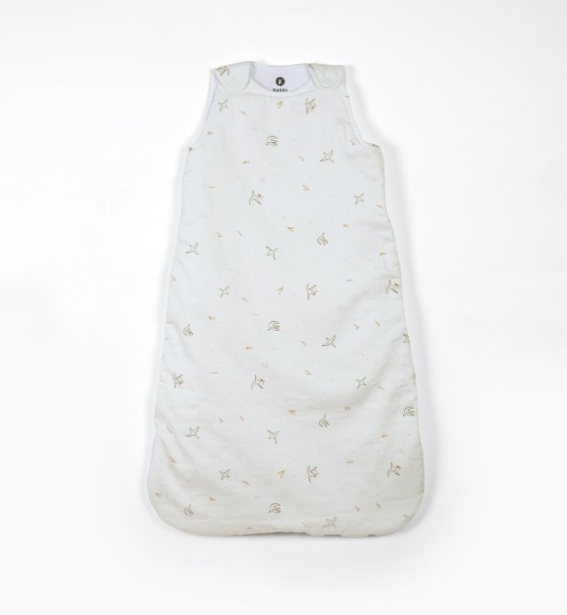 Ensemble l'Envolée gigoteuse 0 à 36 mois bébé et son doudou carré plat assorti en coton bio certifié Oeko-tex
