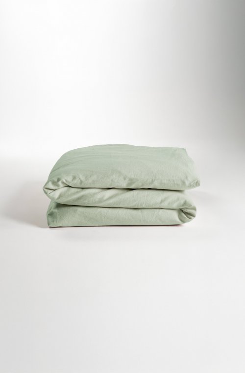 Housse de Couette lit bébé - satin Coton Bio - 100x140cm - 75x120cm - 4 coloris