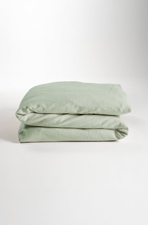 Capa de edredão Cama de criança -1 pessoa - cetim Algodão orgânico - 140X200cm - 4 cores