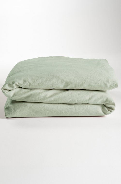 Capa de edredão Cama de criança -1 pessoa - cetim Algodão orgânico - 140X200cm - 7 cores