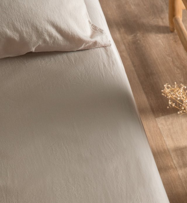 Spannbettlaken Erwachsene- Satin Bio-Baumwolle - 140x190cm - 140x200cm - 160x200cm - 180x200cm 4 Farben