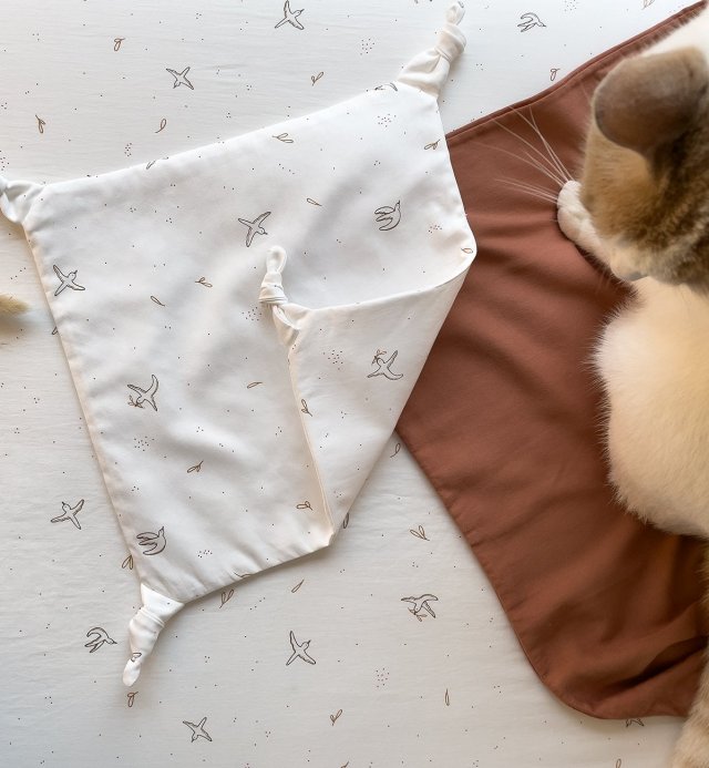 Suave doudou de algodón orgánico certificado Oeko-Tex® - l'Envolée