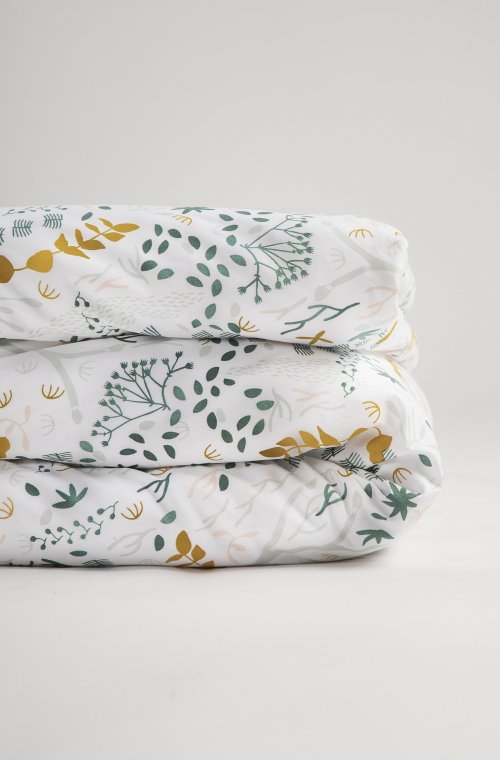 Housse de couette en Coton Bio pour lit bébé Yukari douceur 100x140cm 75x120cm