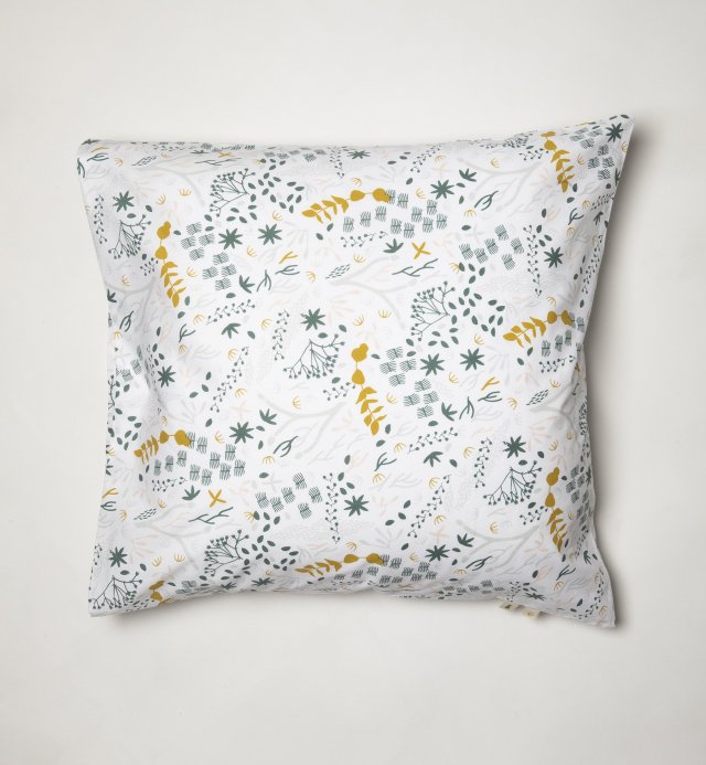 Organic cotton pillowcase with Yukari motif 60x60 - 50x70 - 40x60